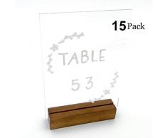 TUR Party Supplies – 12,7 x 17,8 cm durchsichtige, blanko Acryl-Blatt, Hochzeitsschilder und -Dekoration, Karte und Geschenkschilder, Event-Partyschilder, Willkommensschilder, Kalligraphie, Acrylschilder, 15 Stück