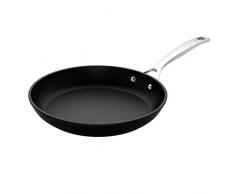 Le Creuset Aluminium-Antihaft Pfanne, flach, Ø 24 cm, PFOA-frei, Für alle Herdarten inkl. Induktion geeignet, Anthrazit/Silber