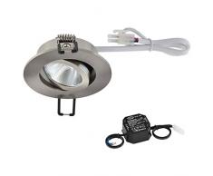 EVN Leuchte, Glas, A55, 3 W, Weiß, 10 x 15 x 20 cm