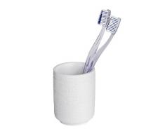 Wenko 22725100 Goa Neo Weiß Zahnputzbecher-/ Zahnbürstenhalter, für Zahnbürste und Zahnpasta,7 x 10 x 7 cm, Weiß
