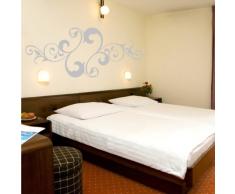 INDIGOS 4052166073349 Wandtattoo w441 Pflanze Blume Wandaufkleber 120 x 51 cm, silber