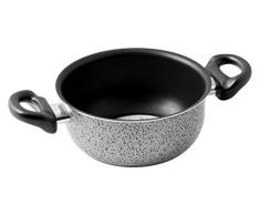 Home Salt Peper Kasserolle mit 2 Griffen, Antihaftbeschichtung, 22 cm, Aluminium, schwarz/anthrazit