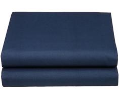 Luxury Cathay Spannbetttuch für Einzelbett, seidig weiches Polyester Twin Marineblau