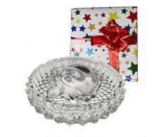 WhopperIndia Chinese Feng Shui Schildkröte Schildkröte Glas Statue Vastu mit Teich Topf Glück Geschenk der besseren Gesundheit mit Geschenkpapier