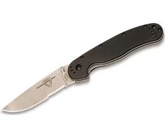 Ontario Knife Company - Klappmesser - Rat Folder - Satin - Partial Serration - Klingenlänge: 8, 89 cm, Mehrfarbig