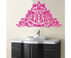 INDIGOS 4052166043281 Wandtattoo w257 Ranken, Ornamente Wandaufkleber 120 x 64 cm, rosa