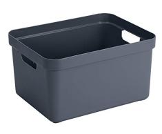 Sunware Sigma Home Aufbewahrungsbox 32 Liter Farbe, dunkelblau grau, One Size