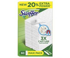 Swiffer Refill Bodenwischer Nachfüllpackung, 60 Stück, (1 x 60 Bodentüchern), Grün