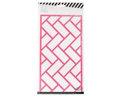 American Crafts 313249 12 Stück Heidi Swapp 10268595 Schablone zum Kreide Art Kleiner Schablonen Fliesen