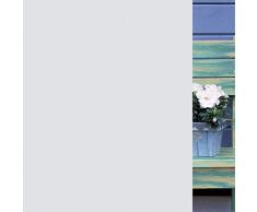 ConCus-T Selbstklebende Fensterfolie für Zuhause, Schlafzimmer, Büro, Küche, Glasfenster oder glatte Glasoberfläche, Vinyl, Weiß mattiert, 17.72x78.74