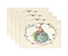 visesunny Tischset Tischset Tischset Tischset Tischset Tischset Antirutschflecken Hitzebeständig für Esszimmer Zuhause Küche Innenbereich 30,5 x 45,7 cm 6 Multi3