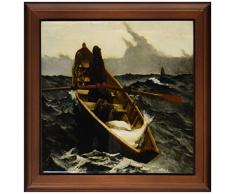 3dRose FT 196342 _ 1 Print of Vintage Winslow Homer der Nebel Warnung von Fliesen, 8 von 20,3 cm