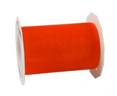 Präsent - SHEER Organzaband - orange - 25-m-Rolle 25 mm