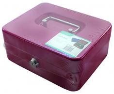 Geldkassette, mit 2 Schlüsseln, 20,3 cm, Blau, Metall