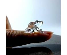 Sansukjai Rare Frosch Tiny Micro Kristall Figuren Mundgeblasenes Glas Klar Art Reptilien Tiere Sammlerstück Geschenk Home Decor