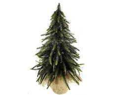 Tannenbaum in Jute mit Glitter