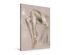Calvendo Premium Textil-Leinwand 60 cm x 90 cm hoch, Erotisches in High Heels | Wandbild, Bild auf Keilrahmen, Fertigbild auf Echter Leinwand, Leinwanddruck: PastellgemÃ¤lde Menschen Menschen