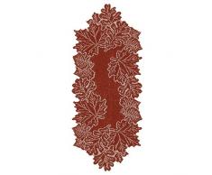 Heritage Lace Läufer für Blätter, 35,6 x 91,4 cm, Dunkles Paprika-Muster, Spitze, Dark Paprika, 14 x 36-Inch