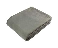 Cotton Craft – 100% weiche Premium Baumwollmatelassé Diamond Thermo-Decke – Twin Grey – Kuscheln Sie sich in diese super weiche und gemütliche Baumwolldecken – perfekt zum Lagern von jedem Bett – bietet Komfort und Wärme Casual King grau