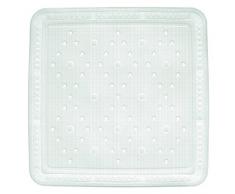 Kela 22360 Duschwanneneinlage, Mit Sauger, PVC-Weichschaumbeschichtet, 55 x 55 cm, Kreta, Weiß