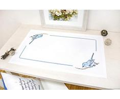 Luca-S FM016 Singvogel Kreuzstichset Tischläufer, Baumwolle, mehrfarbig, 75x46cm