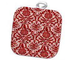 3dRose Topflappen, weiß, 20,3 x 20,3 cm