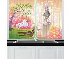 Abstrakt Einrichtung Vorhänge Durch ambesonne, vertikale gefüttert bunt pastell gestreift Tones Weich Modern Artsy Retro Print, Wohnzimmer Schlafzimmer Fenster Drapes 2 Panel Set, multicolor, Textil, Mehrfarbig 2, 55 W By 39 L