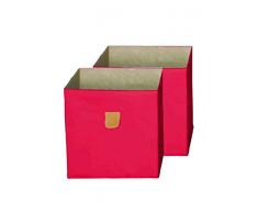 Phoenix Home 817301ro Aufbewahrungsbox Canvas 2-er Set