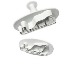 PME Schlitten Plunger Cutter, plastik, weiÃ, 2er-Set