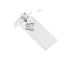 Neviti Elegant Butterfly Geschenkanhänger Schmetterling, Weiß