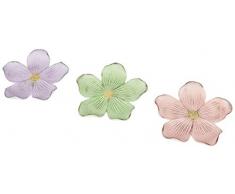 Mopec Teller klein rosa grün lila 12,5 cm 3er Pack Mehrfarbig, One Size, 3 Stück