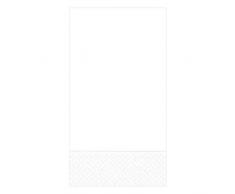 Caspari Gästehandtücher aus Papier, 15 Stück, Pearl Buffet Servietten, Papierhandtücher, Weiß
