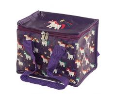 Puckator Lunchbox, gewebt, Motiv: Enchanted Rainbows Unicorn, Textil, gemischt, Height 15.5cm Width 20.5cm Depth 14cm