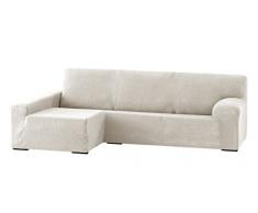 Eysa Dorian elastisch Sofa überwurf Chaise Longue Links, frontalsicht, Chenille, 00-Ecru, 43 x 17 x 37 cm