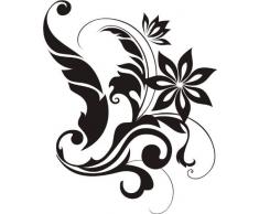 INDIGOS 4051095031987 Wandtattoo w311 Ranke Pflanzen Wandauskleber in 3 Größen, 120 x 97 cm, schwarz