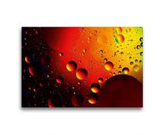 Premium Textil-Leinwand 75 x 50 cm Quer-Format Farbrausch mit Öl und Wasser 11 | Wandbild, HD-Bild auf Keilrahmen, Fertigbild auf hochwertigem Vlies, Leinwanddruck von Veronika Rix