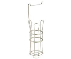 InterDesign 62575EU York Lyra WC-Papierhalter Inklusive Ersatzrollen-Halter, satin