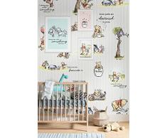 Komar Disney Fototapete Winnie PUUH - Größe 200 x 280 cm, Kinderzimmer, Babyzimmer, Dekoration, Tapete