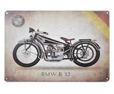 H&K Holland and und Kate Retro, antikes Blechschild, Heimposter, Bastelbedarf, Autos und Motorräder, VW, Harley Davidson Themes, authentisch, Wandkunst Größe (30 x 20 cm) BMW R32