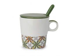 Egan Teekanne aus Porzellan, Elfenbeinfarben, Small