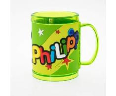 H&H 03873010063 Kinderbecher - Namensbecher, Kunststoff, Mehrfarbig