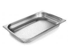 Lacor 66012Z GN 66012Z Locheisen 2/1, Edelstahl, 530 x 650 mm