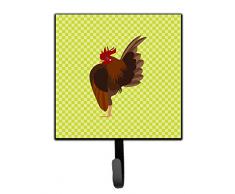 Caroline s Treasures Malaysisches serama Huhn grün Wandhaken, Multicolor, S