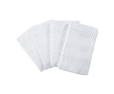 DII Geschirrtuch, 100% Baumwolle, sehr saugfähig, Reinigung, Trocknen, für den täglichen Gebrauch, 40,6 x 66 cm, Grau, 4 Stück Barmop Handtuch weiß