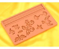 Teigschaber 12682Â flexique Spirit orange Silikon Form, 24Â x 15Â x 1Â cm