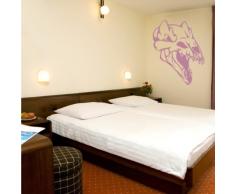 INDIGOS 4052166167017 Wandtattoo W917 alten Vogel auf den Kopf Wandaufkleber 80 x 63 cm, violett