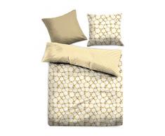 TOM TAILOR Unisex Heimtextilien & Bettware Gemusterte Satin Wende-Bettwäsche Weiss/White,135/200