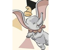Disney Wandbild von Komar | Dumbo Angles | Kinderzimmer, Babyzimmer, Dekoration, Kunstdruck | Größe 50x70cm (Breite x Höhe) | ohne Rahmen | WB025-50x70