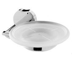 Bisk 05031 Lune Seifenschale Verchromt, 13 x 4.5 x 12 cm