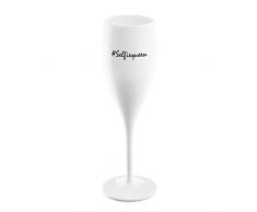 Koziol CHEERS NO. 1 SAVE WATER DRINK CHAMPAGNE Sektglas, Sektkelch, Champagnerglas, Proseccoglas, Kunststoff